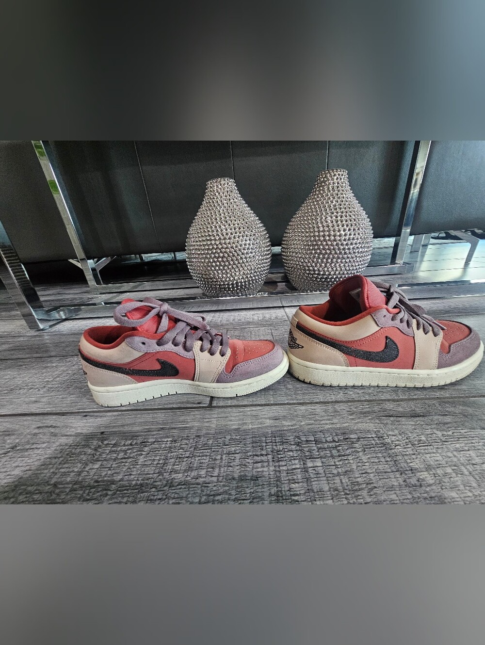 Nike Air Jordan 1 Low - Rust Red, Taupe & Black - Picture 9 of 14